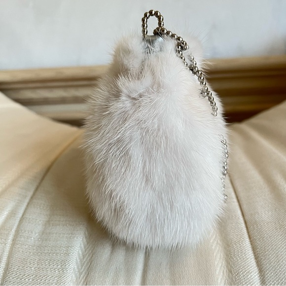 NWT Coach Poppy Mink Fur and Leather Trim Evening Bag -- RARE!! - Picture 6 of 15